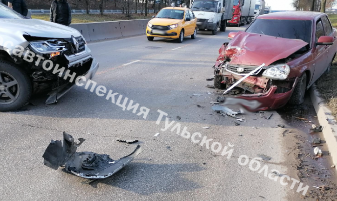 13-летняя девочка пострадала в аварии в Туле