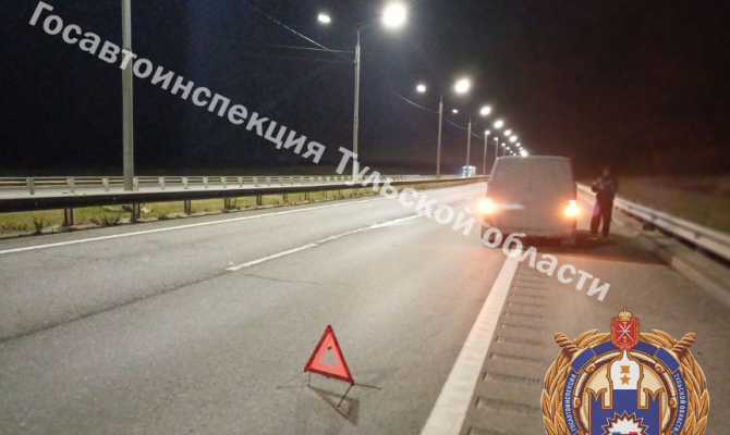 В Тульской области 34-летний водитель микроавтобуса столкнулся с автомобилем "Луидор"