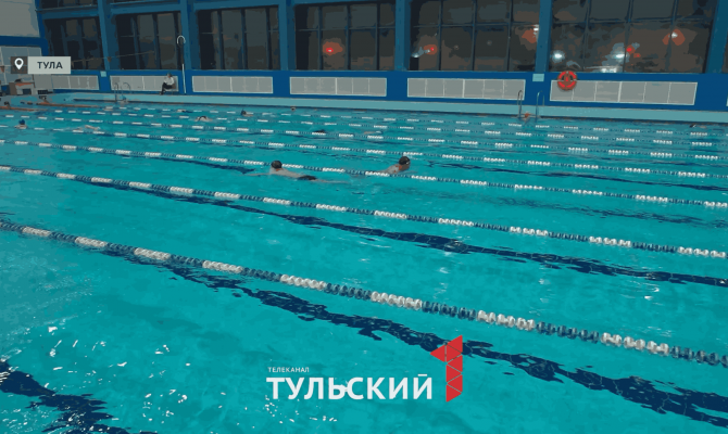 В Туле показали тренировки пловцов с нарушением слуха