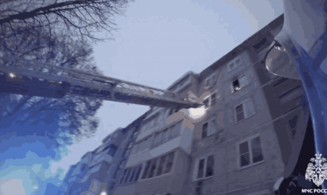 В Новомосковске спасатели эвакуировали двух человек и спасли кошку