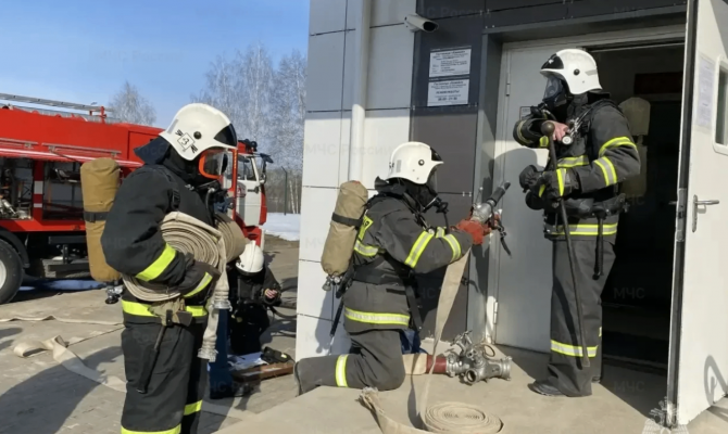 На автозаводе в Узловском районе прошли пожарные учения