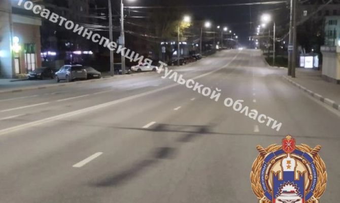 В Туле мотоциклист протаранил иномарку