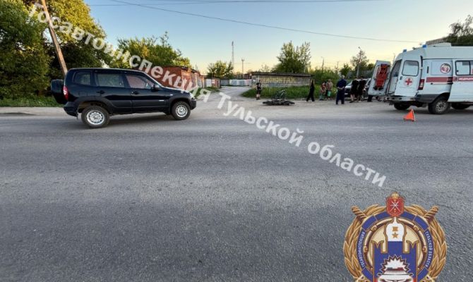 В Алексине подростки на мотоцикле вылетели на встречку
