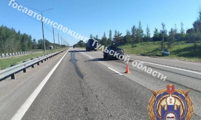 Под Тулой в ДТП с грузовиком пострадал водитель «ВАЗа»