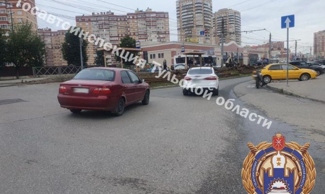В Туле мотоциклист пострадал при столкновении с иномаркой