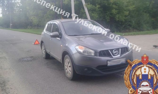 В Кимовском районе ребенок на электросамокате столкнулся с Nissan
