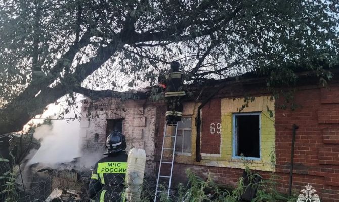В Одоевском районе на пожаре погибла женщина