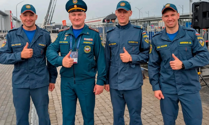 Новомосковские пожарные выступили на «Пожарном Олимпе» в Москве
