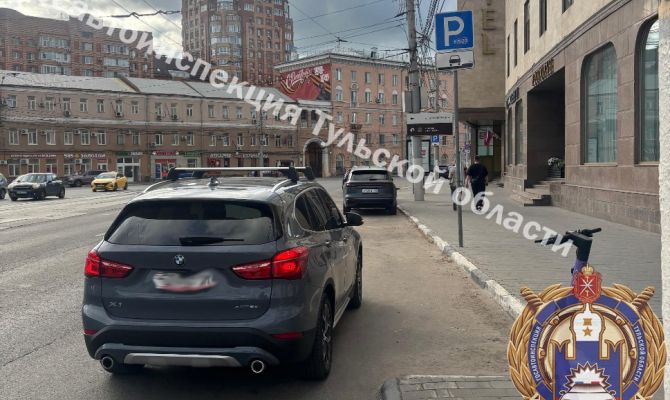 Водитель BMW сбил 13-летнего самокатчика на улице Советской в Туле 