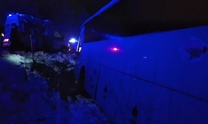 В Одоевском районе перевернулся автобус: есть пострадавшие