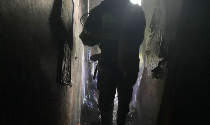 Сегодня в Ефремове пожарные спасли человека из горящего дома