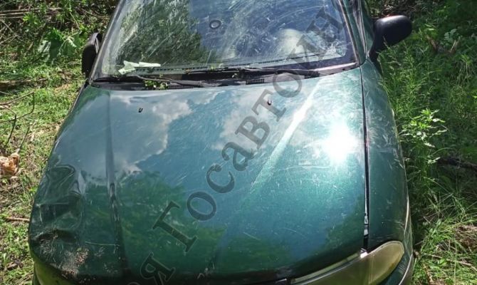 В Тульской области опрокинулась «Mitsubishi Carisma»