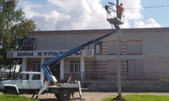 По просьбе жителей в поселке Сергиевском установили уличное освещение