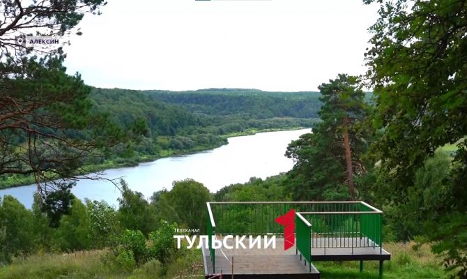 В Алексине построили смотровую площадку на Оку