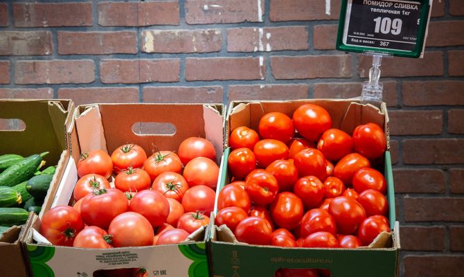 За неделю в Тульской области подорожали огурцы и помидоры