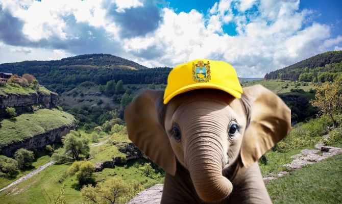 Лисенок Туля подружился со слоненком Ставрошей