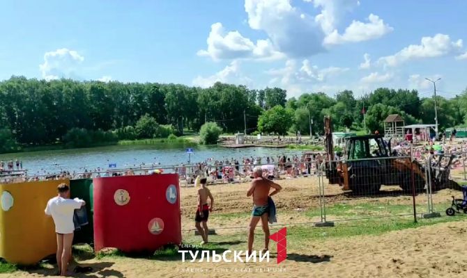 В Белоусовском парке Тулы стартовала реконструкция пляжа