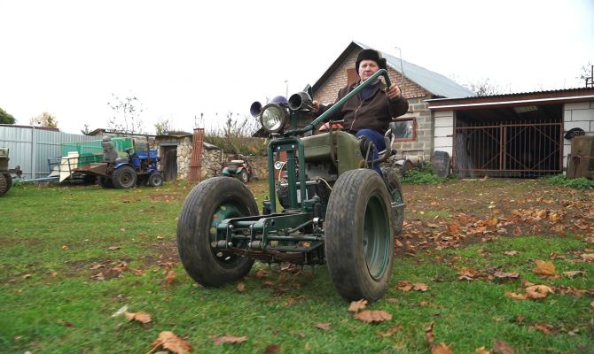 Тульский пенсионер создает уникальный транспорт из металлического утиля