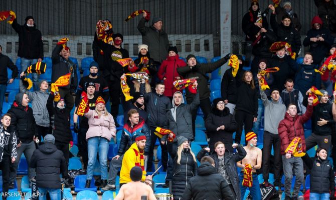 Тульский "Арсенал" оштрафовали за нарушение коронавирусных ограничений