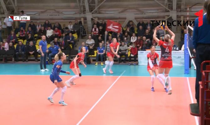 Волейболистки «Тулицы» сыграли первые в этом году матчи на домашнем поле