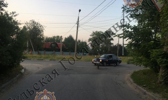 В Туле Lada Priora столкнулась с мотоциклом Stels