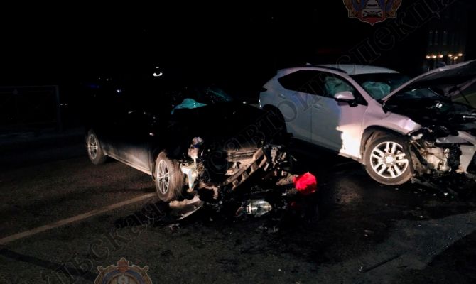 В Туле водитель выехал на «встречку», врезался в автомобиль и отказался пройти тест на алкоголь