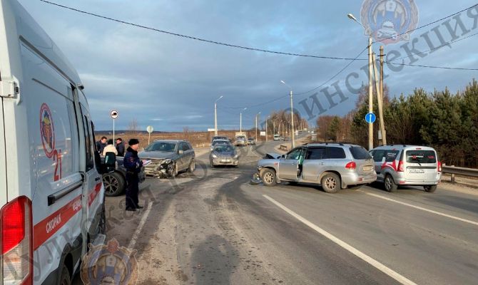 В Туле в ДТП на Веневском шоссе пострадали два человека