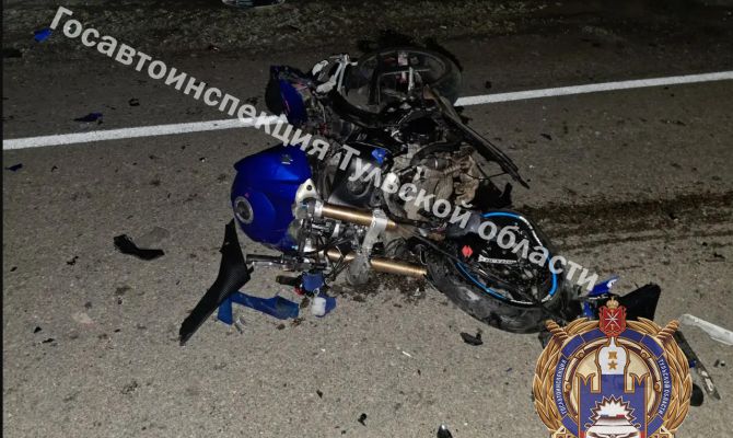 Мотоциклист без прав попал в больницу после ДТП под Белевом