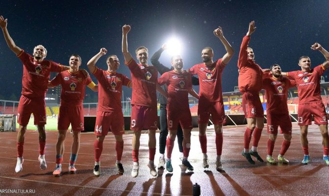 Тульский "Арсенал" 24 августа сыграет с "Велесом" в Подмосковье