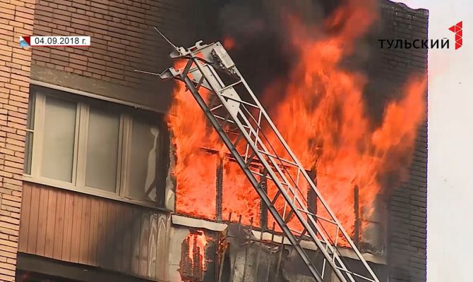 В Туле полицейские спасли людей из пожара