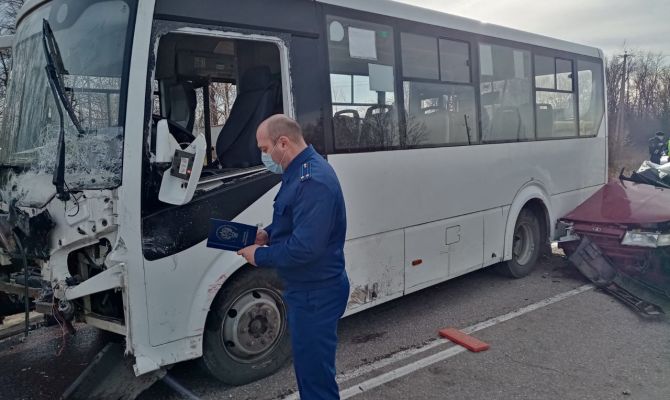 По факту ДТП с рейсовым автобусом под Богородицком прокуратура проведет проверку