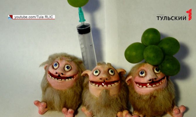 Тульские мультики: Шкряб, Шкварк и Шнырк сделали прививки от коронавируса