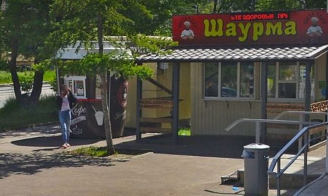 На улице Оружейной в Туле закрыли палатку с шаурмой