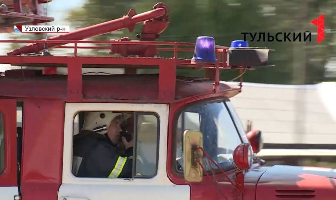 На заводе в Узловском районе ликвидировали возгорание