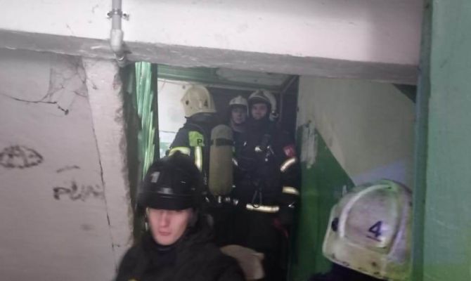 На пожаре в центре Тулы спасли 4 взрослых и ребенка