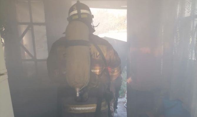 На пожаре в Туле пострадал 64-летний мужчина