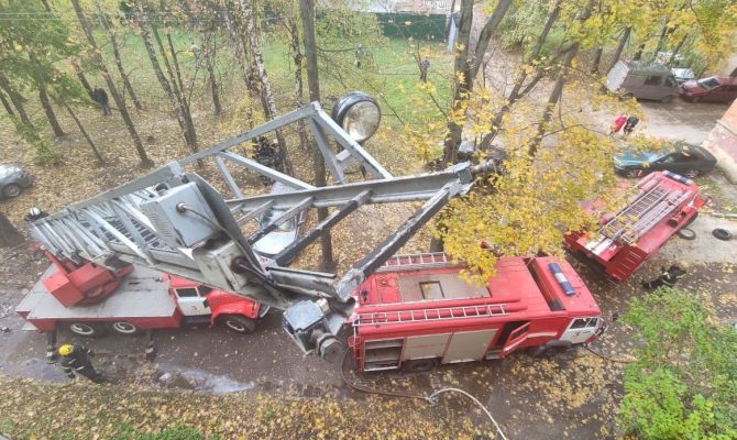 На пожаре в Туле пострадал 42-летний мужчина