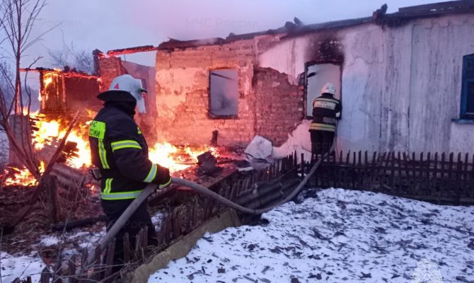 В Киреевском районе при пожаре погиб 65-летний мужчина