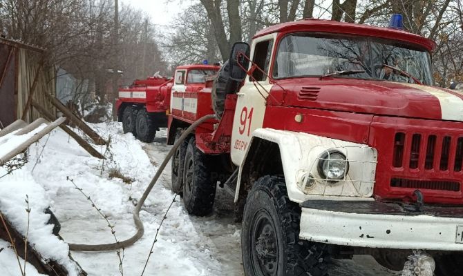 При пожаре в Воловском районе погиб 62-летний мужчина