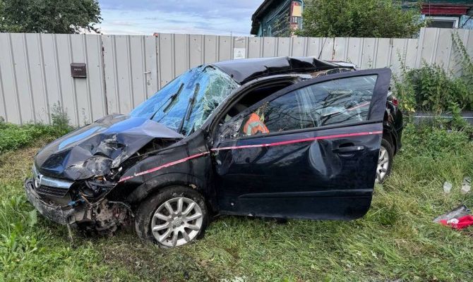 В Узловском районе женщина перевернулась на "Опель Астра"