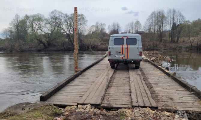3 моста в Тульской области освободились от воды