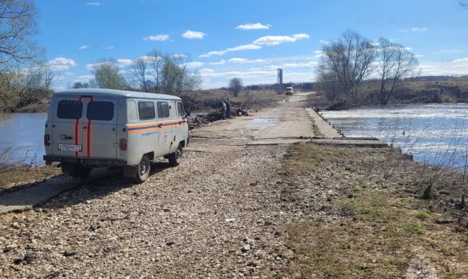 Еще 4 моста в Тульской области освободились от воды