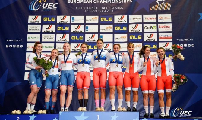 Тулячки завоевали золото на Первенстве Европы по велосипедному спорту на треке среди юниоров и андеров