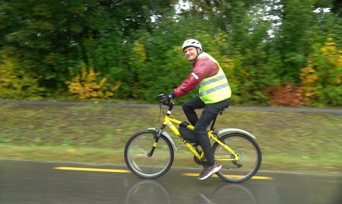 Туляки опробовали один из участков будущего велохайвея "Лев Толстой"
