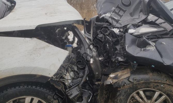 В Веневском районе столкнулись две Kia Sportage