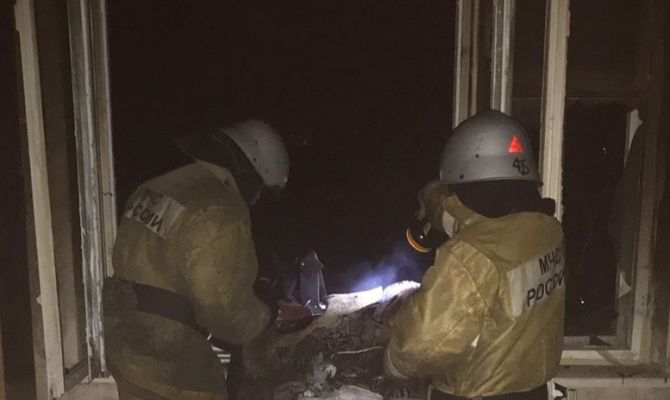 На пожаре в Волово погибла женщина