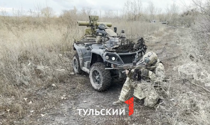 Тульские десантники на квардроциклах уничтожили группу пехоты ВСУ
