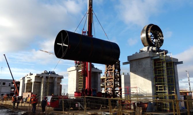 В Узловой начали монтаж обжиговой печи нового завода по производству ванадия