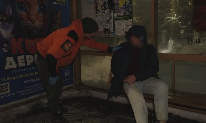 Ночной патруль в Тульской области спас 5 замерзающих людей