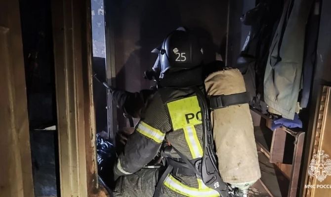 Туляки сами потушили пожар на улице Металлургов